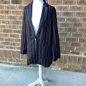 Elegant Stripe Blazer